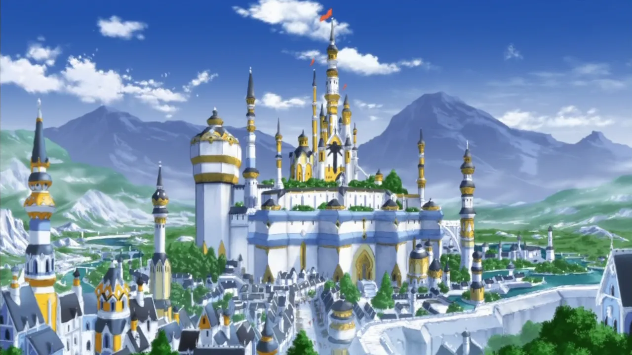 Scena przedstawiająca krainę Silesia w Anime Madan no Ou to Vanadis.
