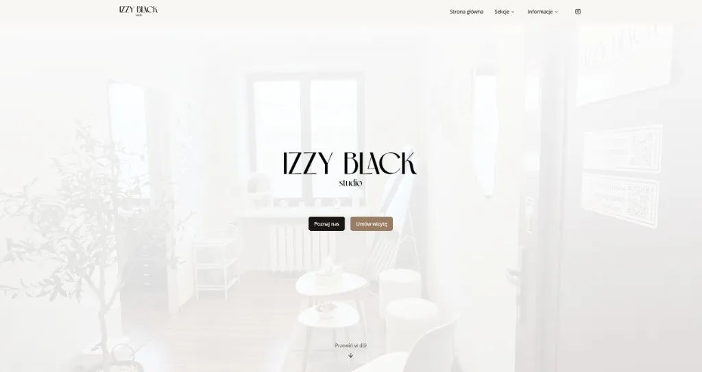 IZZY BLACK Studio — strona główna