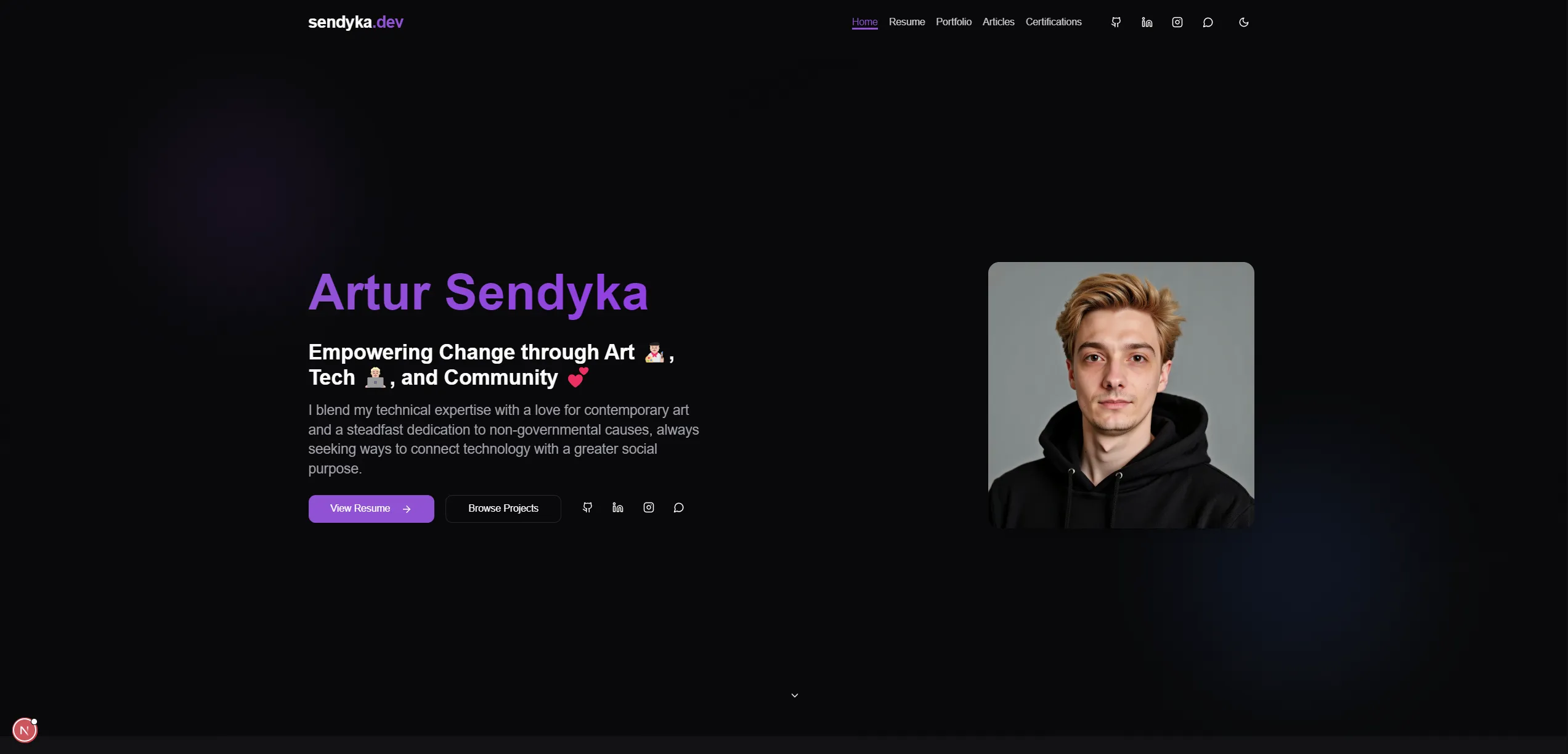 Sendyka.dev