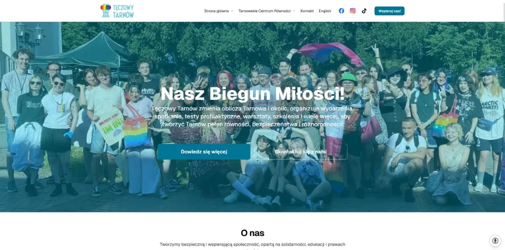 Tęczowy Tarnów — statyczna strona NGO (Astro)