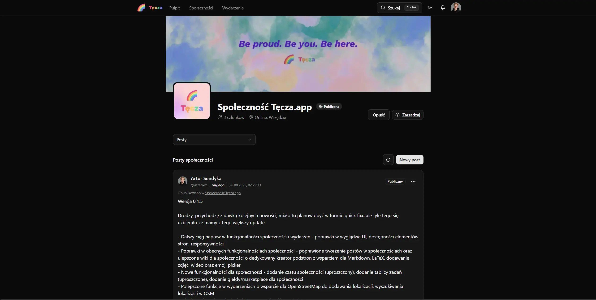 Tecza.app Communities